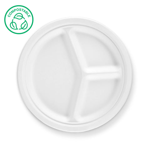 Bagasse Round Plates (500 & 1000 pack)
