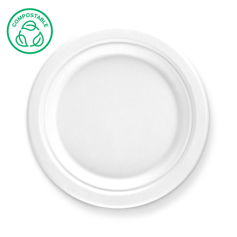 Bagasse Round Plates (500 & 1000 pack)