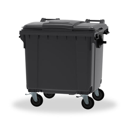 Wheelie Bin 4 Wheels with Trunnions (1100L)