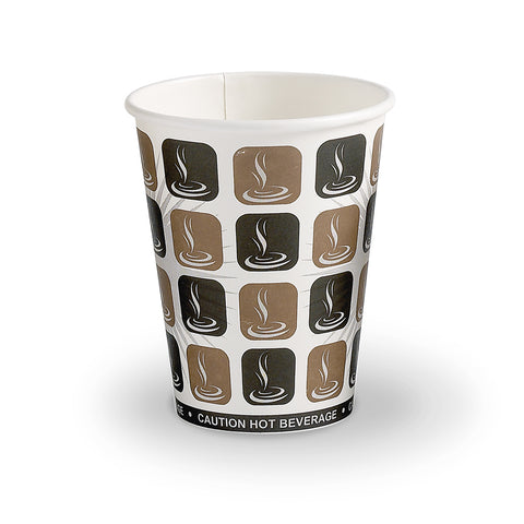 Cafe-Mocha Single Wall Hot Drink Paper Cup (1000 pack)