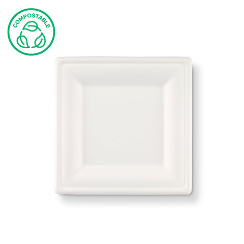 Bagasse Square Plates (250 & 500 pack)