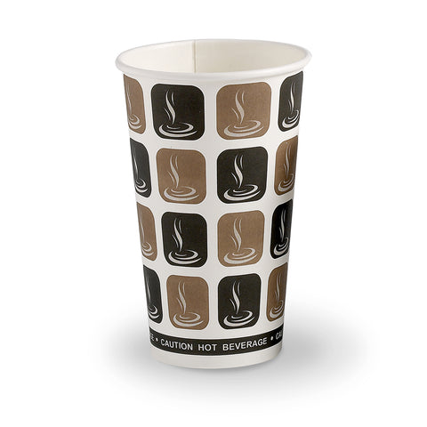 Cafe-Mocha Single Wall Hot Drink Paper Cup (1000 pack)
