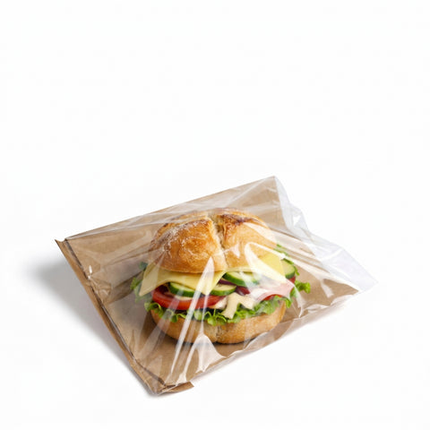 Film Fronted Brown Kraft Paper Bags (1000 pack)