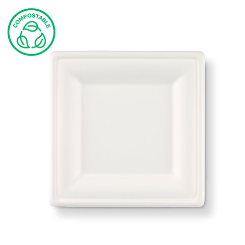Bagasse Square Plates (250 & 500 pack)