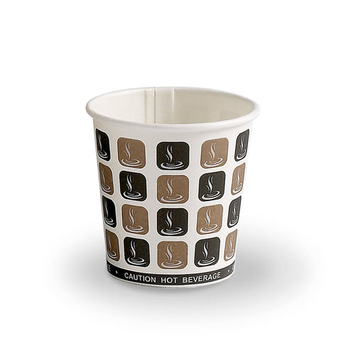 Cafe-Mocha Single Wall Hot Drink Paper Cup (1000 pack)
