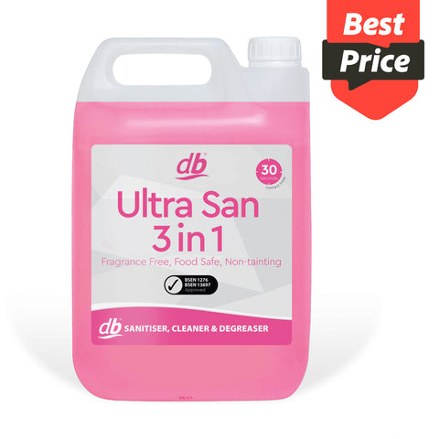 Ultra San 3 in 1 Sanitiser, Cleaner & Degreaser (2L)