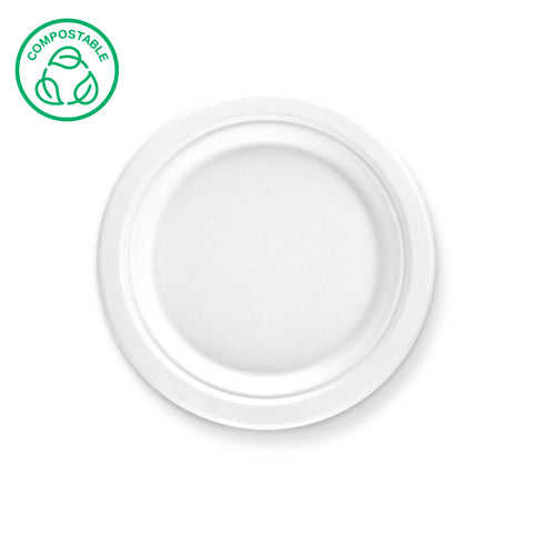 Bagasse Round Plates (500 & 1000 pack)