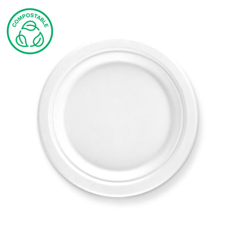 Bagasse Round Plates (500 & 1000 pack)