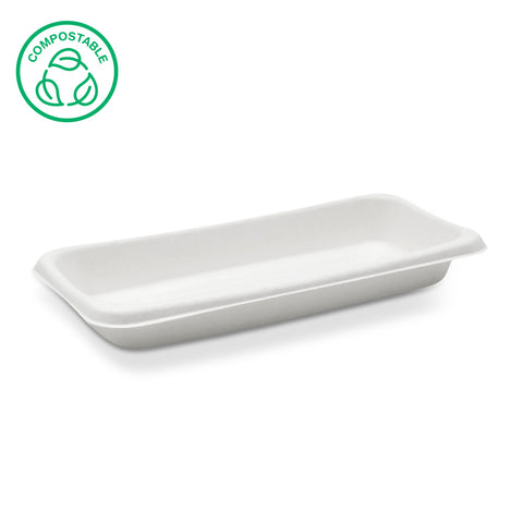 Bagasse Plain Food Trays (500 & 1000 pack)