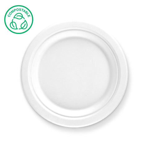 Bagasse Round Plates (500 & 1000 pack)