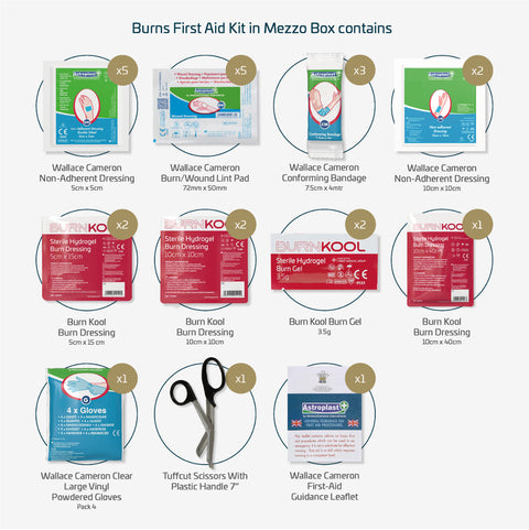 Burns First Aid Kit in Mezzo Box