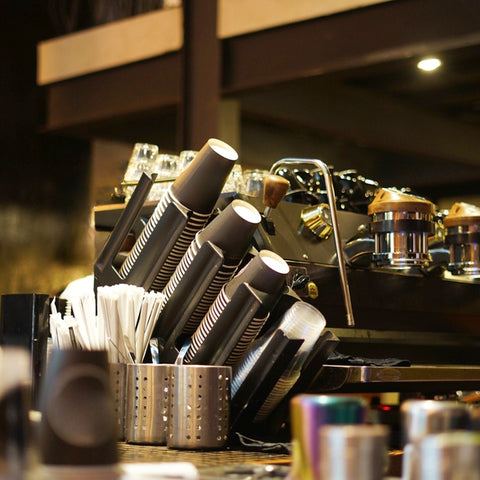 Countertop Paper Cup & Lid Holder