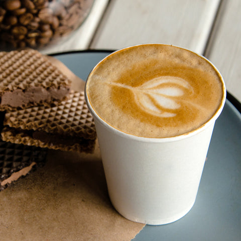 Plain White Double Wall Hot Drink Paper Cup (500 pack)