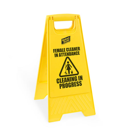 Wet Floor Sign (Male/Male Attendant)