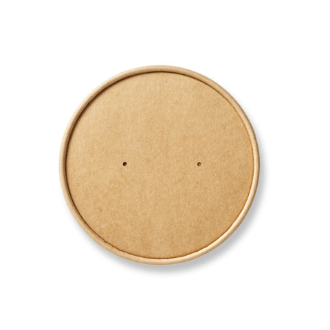 Kraft HD Soup Container Vented Paper Lid (500 pack)