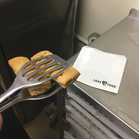 Branded Flat White Bags (Large)