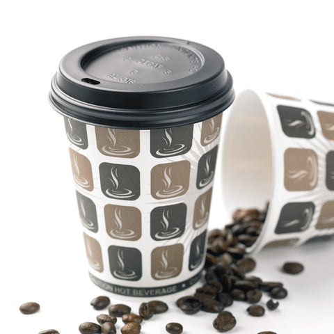Cafe-Mocha Single Wall Hot Drink Paper Cup (1000 pack)