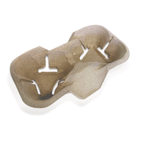 Moulded Pulp Fibre 2 Cup Carriers (360 pack)
