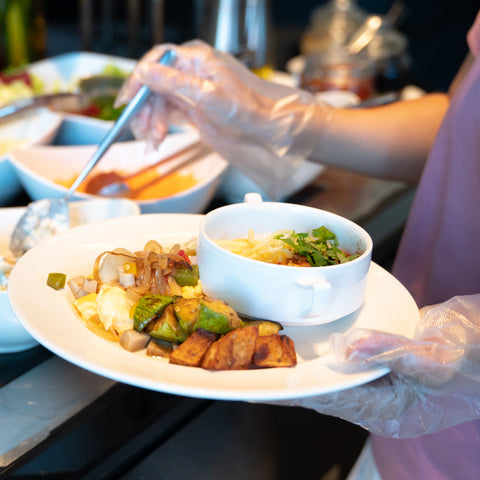 Clear Poly Catering Gloves (Box of 100)