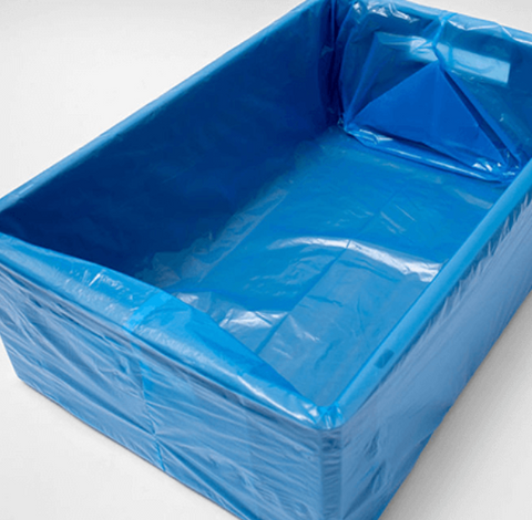 Blue Tinted Tray Liners (Sheets or Sacks)