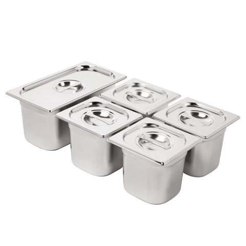 Stainless Steel Gastronorm Containers & Lids