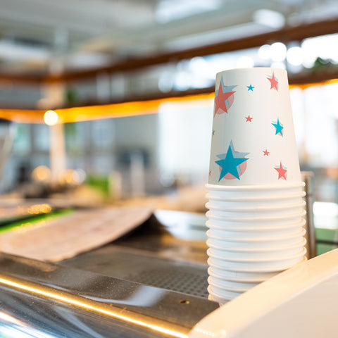 Star/Ball Design Cold Drink Paper Cup (1000 & 2000 pack)