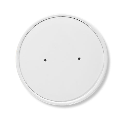 White HD Soup Container Vented Paper Lid (500 pack)