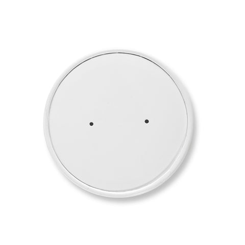 White HD Soup Container Vented Paper Lid (500 pack)